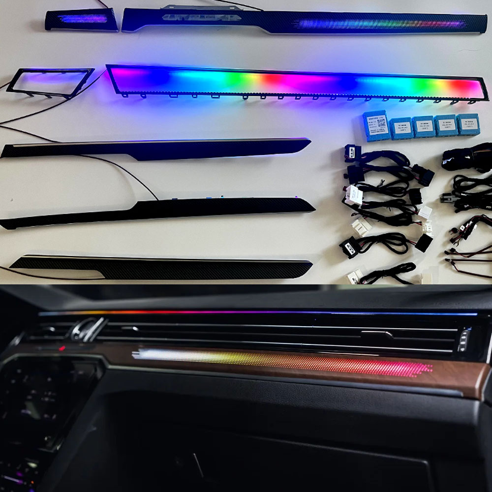 Automotilve LED 装飾ライト VW パサート B8 CC Arteon 2017-2024 バックライト環境ランプインターアンビエント照明キット