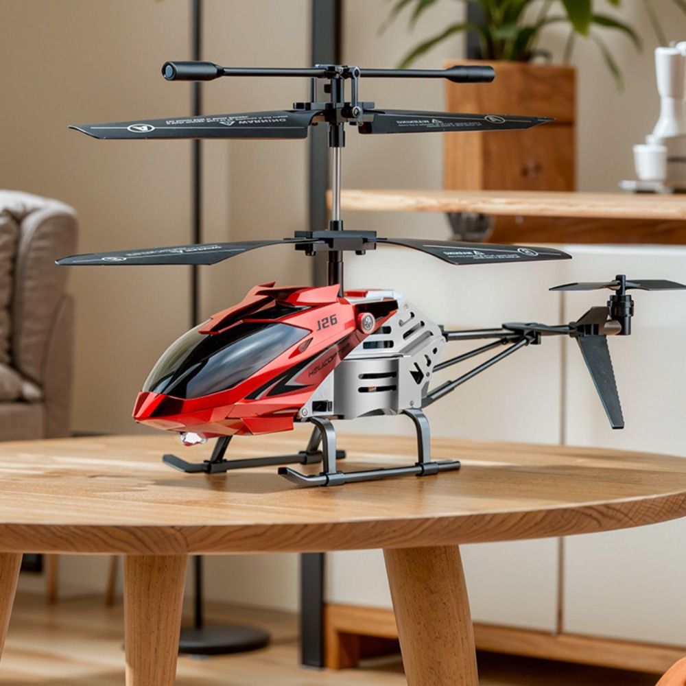 金属合金 RC ヘリコプター 3.5 チャンネル USB 充電リモートコントロール飛行機充電式シルバーレッドピンク飛行ヘリコプターおもちゃ