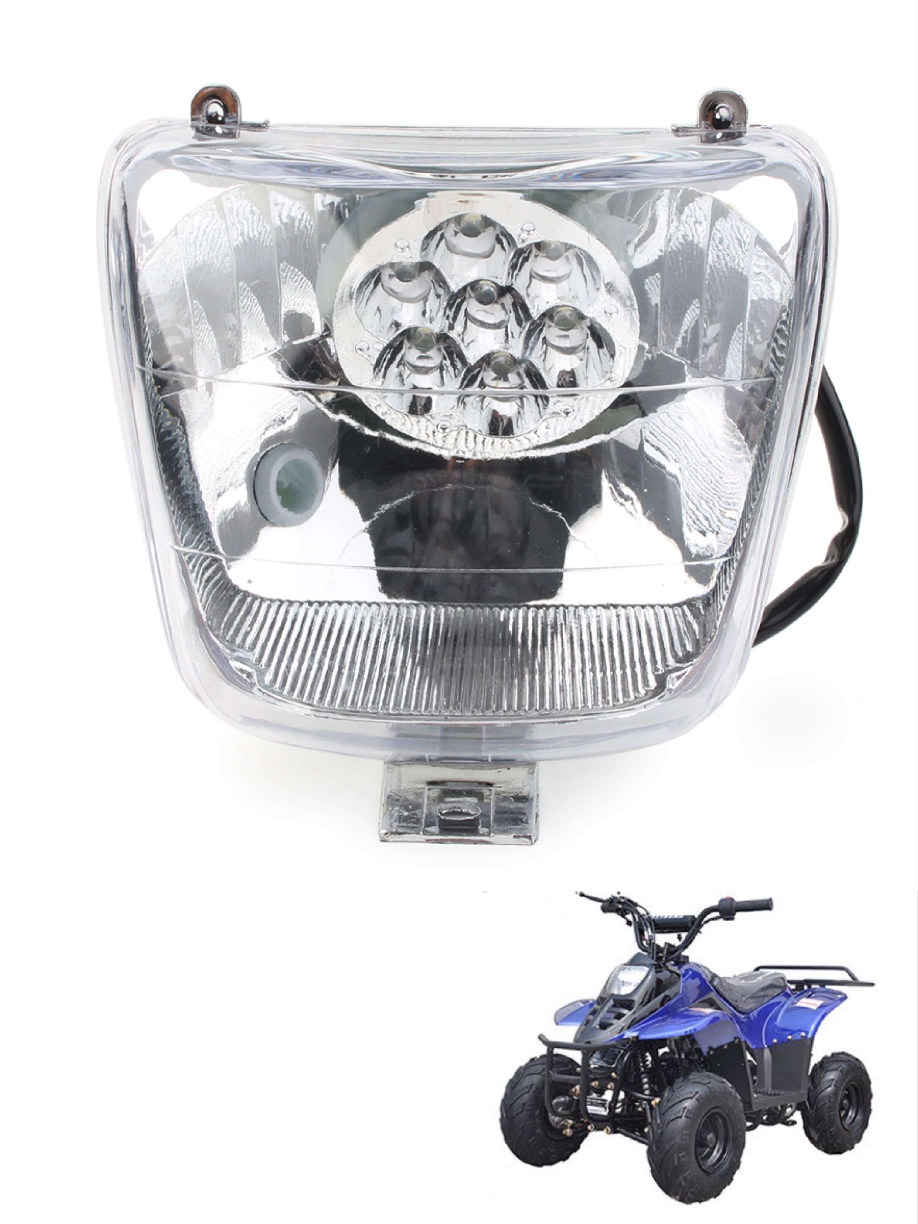 LYD ヘッドライトヘッドライト w/電球配線中国 ATV クワッドダートバイク用 50cc 70cc 90cc 110cc SUNL COOLSTER TAOTAO