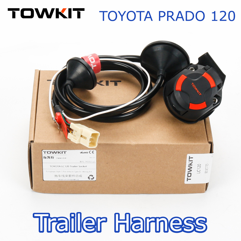 クルーザープラド LC120 トレーラー配線ハーネスユーロ 13/7 ピントレーラー RV テールライト信号オーストラリア 12/7 ピントレーラープラグソケット