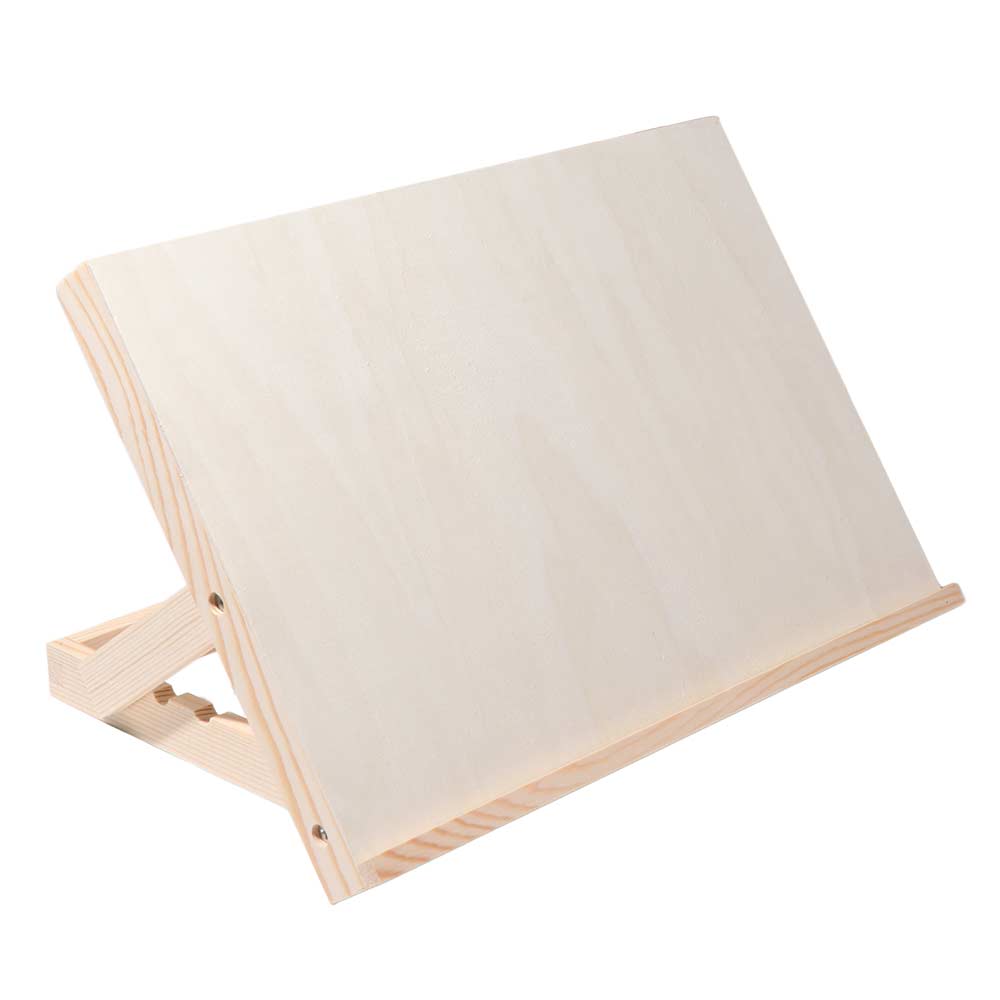 Multifunctional Wooden Table Easel Portable Foldable Painting Holder Adjustable Angle Solid Wood Tilted Drawing Board Beginners