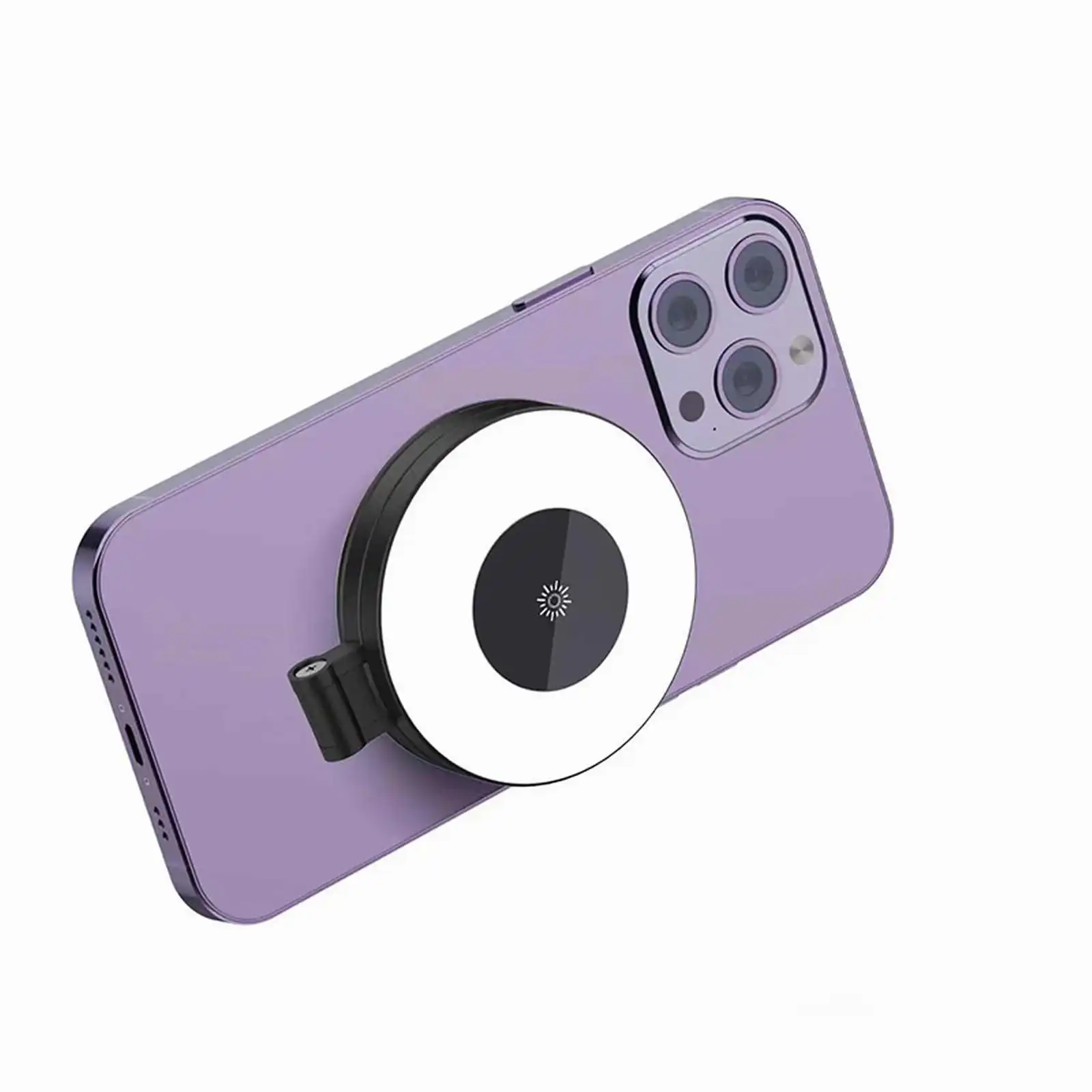 磁気 Selfie リングライト電話磁気ポケット Selfie ライト iPhone XIAOMI HUAWEI SAMSUNG ミニフィルライトランプ 2500K-9000K