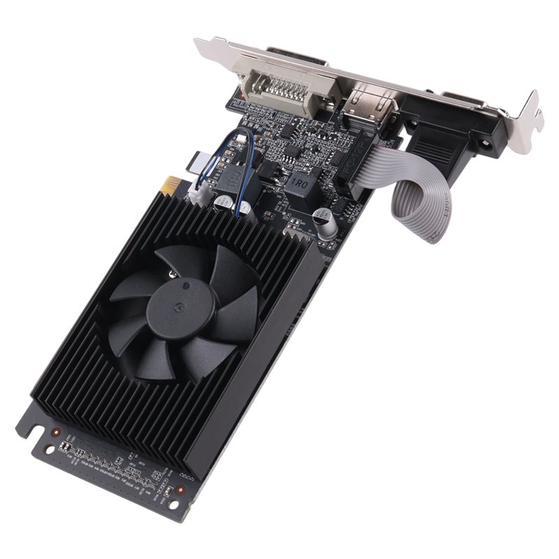 GT210 1GB GDDR3 64-bit PCIe X16 2.0 Graphics Card DVI-D + VGA Low-Profile Desktop Video Card
