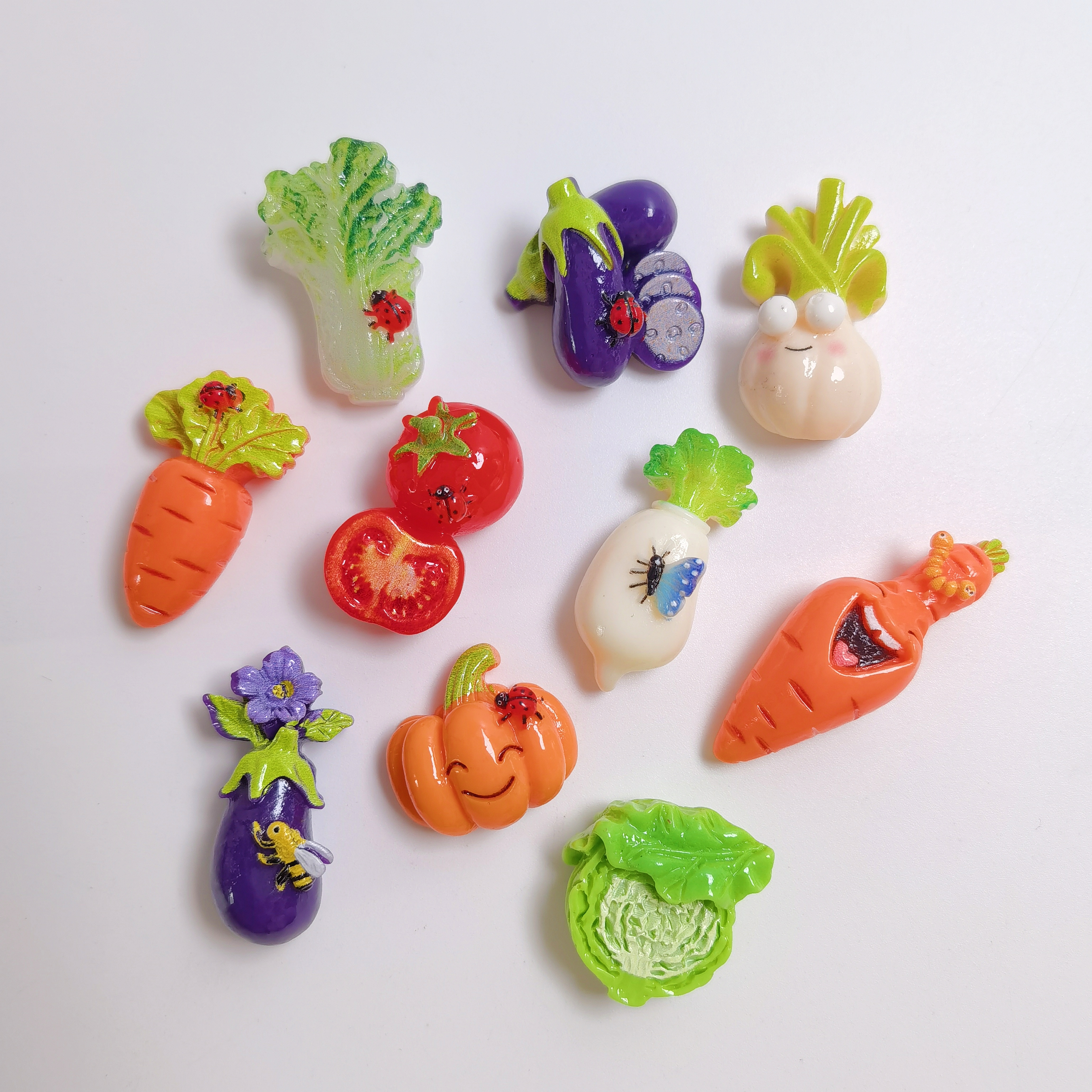 樹脂人工野菜フィギュアリアルな漫画ニンジントマトカボチャ野菜工芸品家庭用キッチンルームの装飾