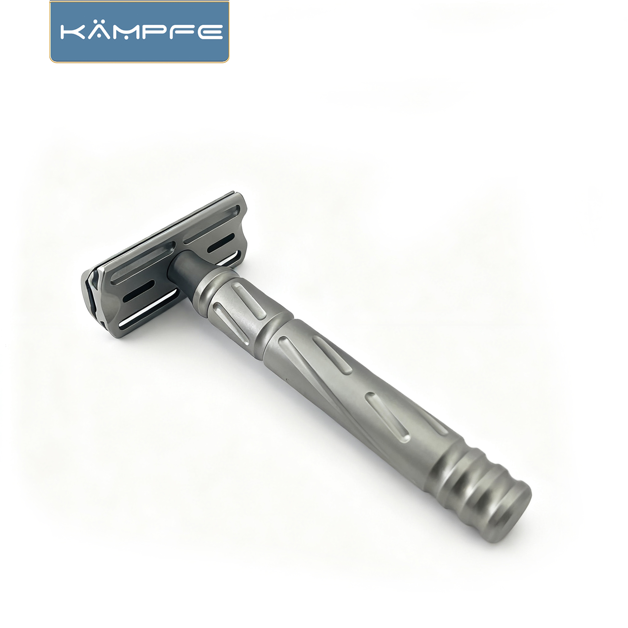 KAMPFE CNC 加工ステンレス鋼伝統的な手動安全かみそり日常旅行かみそりトリマー