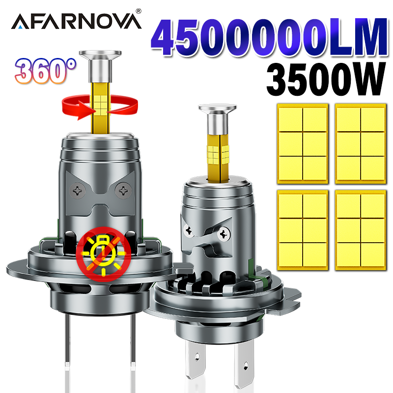 4500000LM 3500 ワット 3D LED H7 車のヘッドライト電球 Canbus CSP チップターボファンオートライトミニ H7 LED 発光ダイオードプラグ