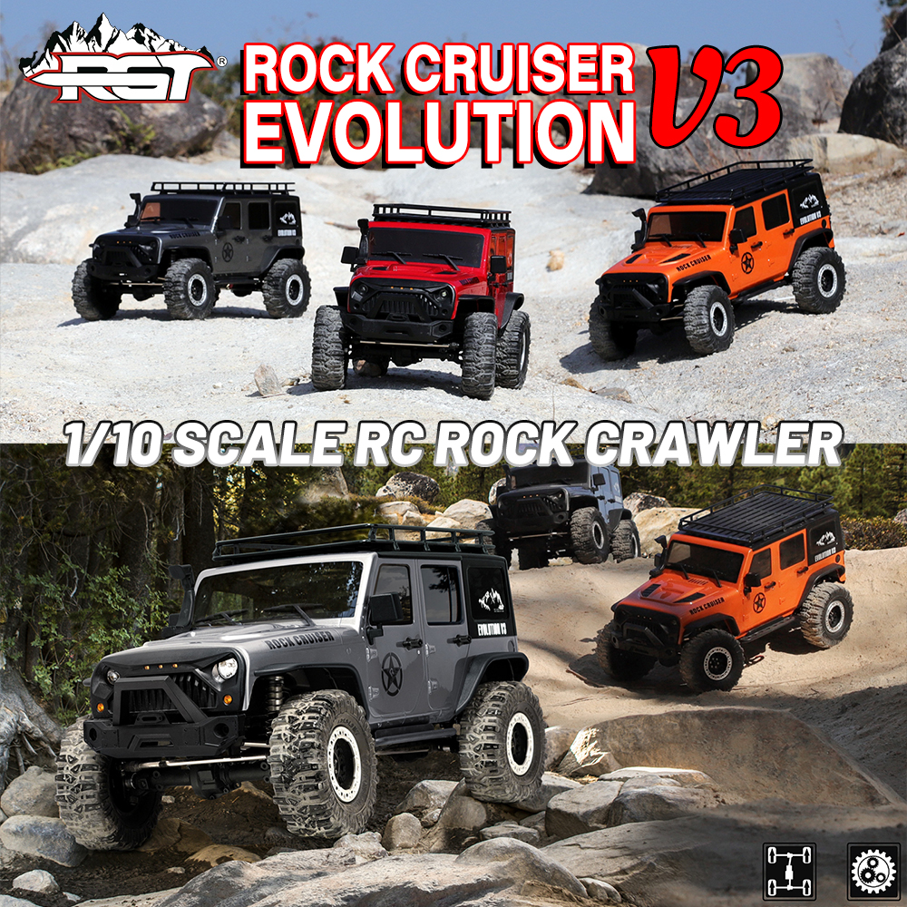 新しい RGT ロッククルーザー EX86100 V3 2.4GHz 4WD 1/10 RC 電動リモートコントロールモデルカークローラー大人の子供のおもちゃ