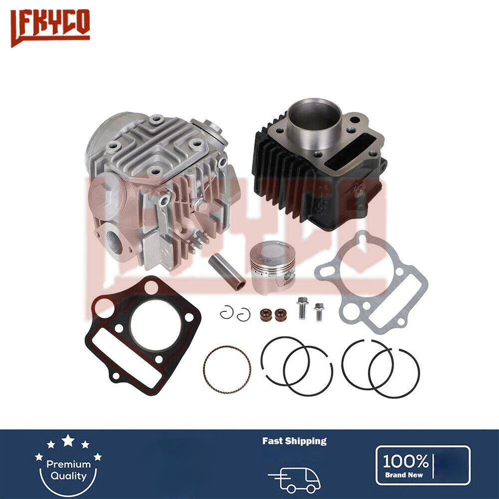 Motorcycle 47mm Engine Cylinder 90CC Head Piston Kit Set Motor For Jialing JH90 CT90 Honda Sportrax TRX 90 Motoblock ATV Parts