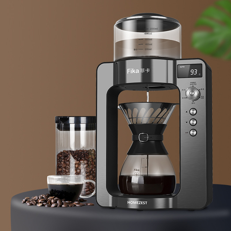 自動注ぐコーヒーメーカー 220V ドリップコーヒーマシン電気コーヒー製造機ポータブル