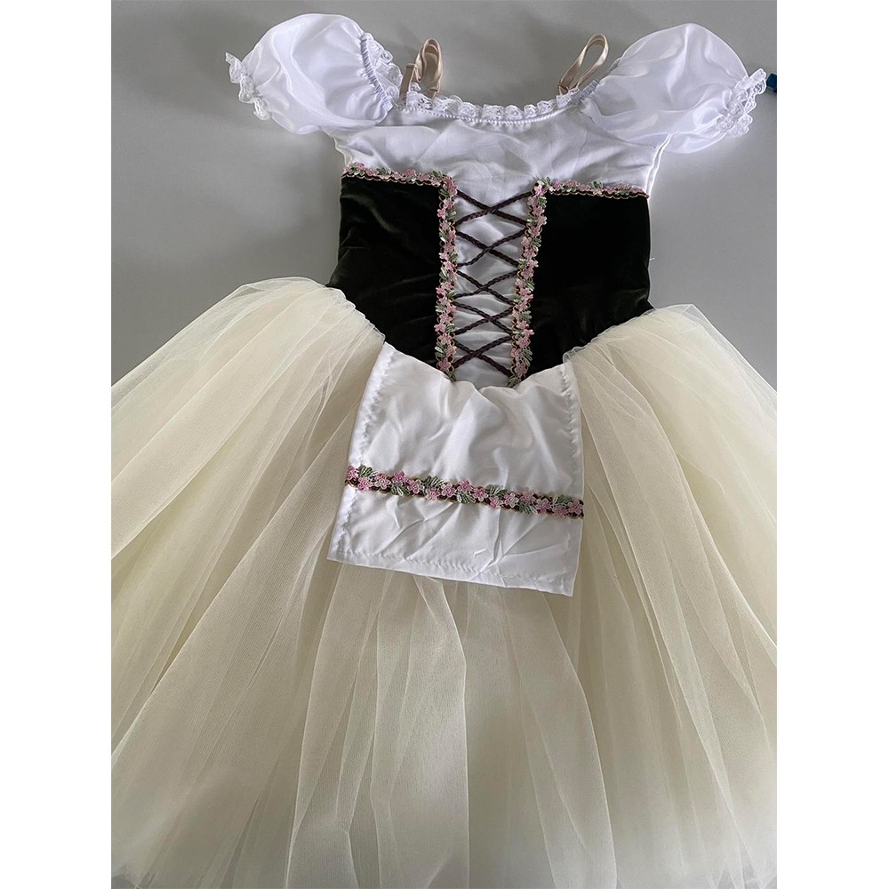 女の子ジゼルプロフェッショナルバレエチュチュドレスパフォーマンス服レオタード子供ロングチュールスカートバレリーナ妖精パーティー衣装