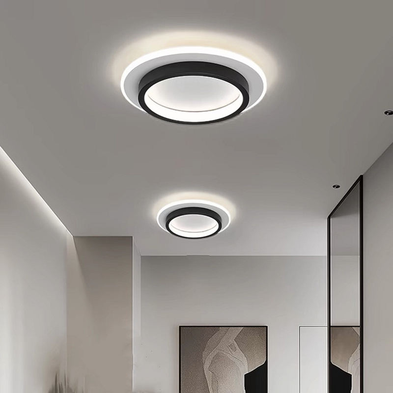 モダンなシンプルな LED 装飾シーリングライト北欧高級屋内シーリングランプリビングルーム通路寝室クリエイティブメタルシーリングライト