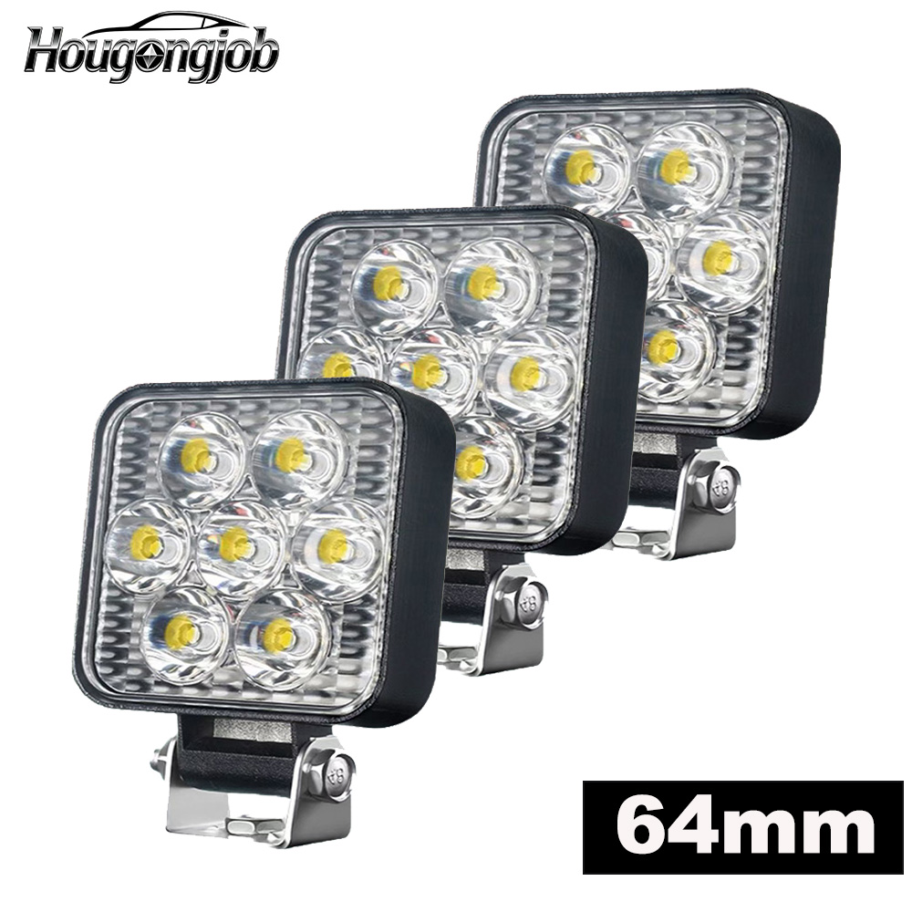 ミニ車用フォグランプ 6500K ホワイトライト ジープ オートバイ SUV ATV ヘッドライト、LED スポットライトレンズ LED ヘッドライトフォグライト用