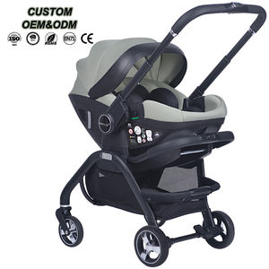 BEBELUX グリーン MOM カーシート・ベビーカー 折りたたみ式多機能ベビーカー 便利なベビー旅行システム 収納バスケット付き