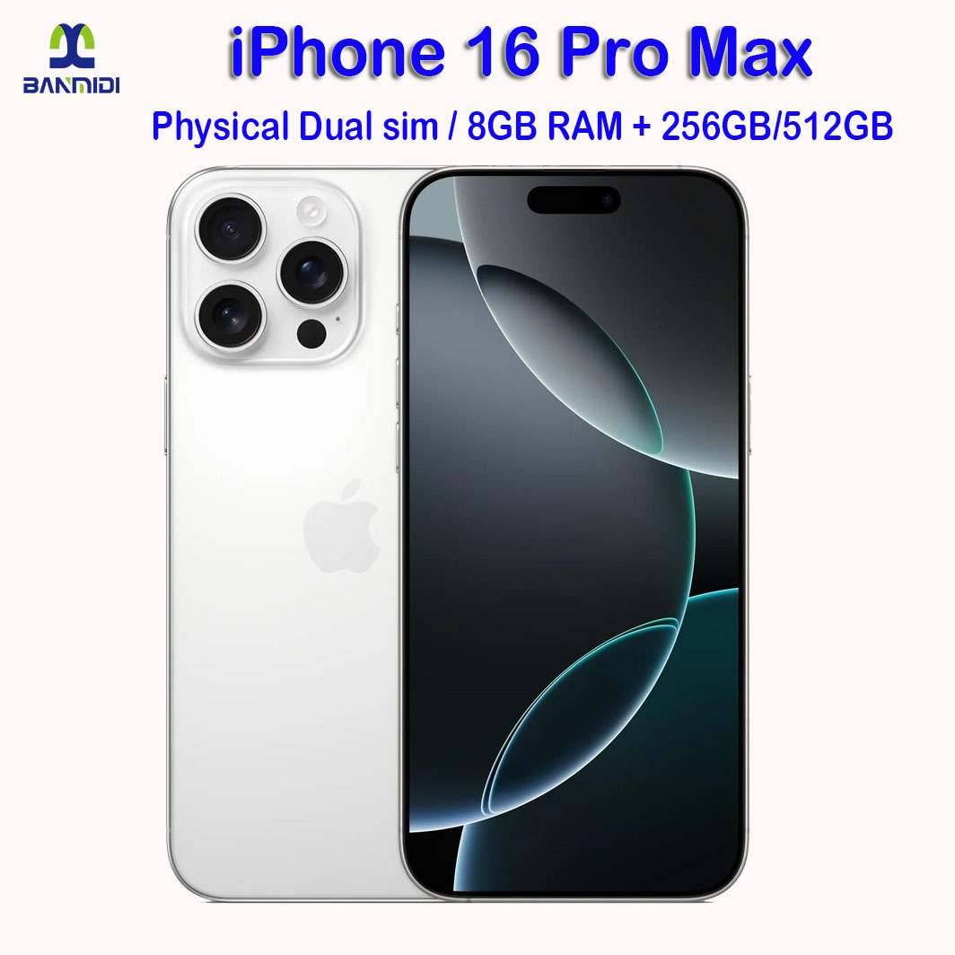 オリジナル Apple iPhone 16 Pro Max スマートフォン 256 ギガバイト 512 ギガバイト iOS 18 6.9 "Super Retina XDR OLED 48MP トリプル 16PM 5G Modile 電話