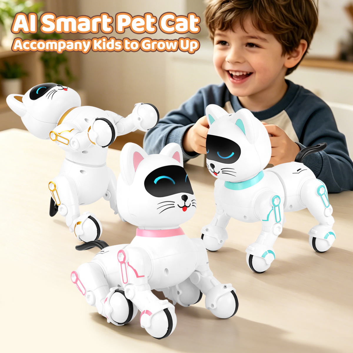 新しい子供のリモコンインテリジェント機械猫電動少年ロボットストーリーテリングプログラミングペットのおもちゃ子供のためのギフト