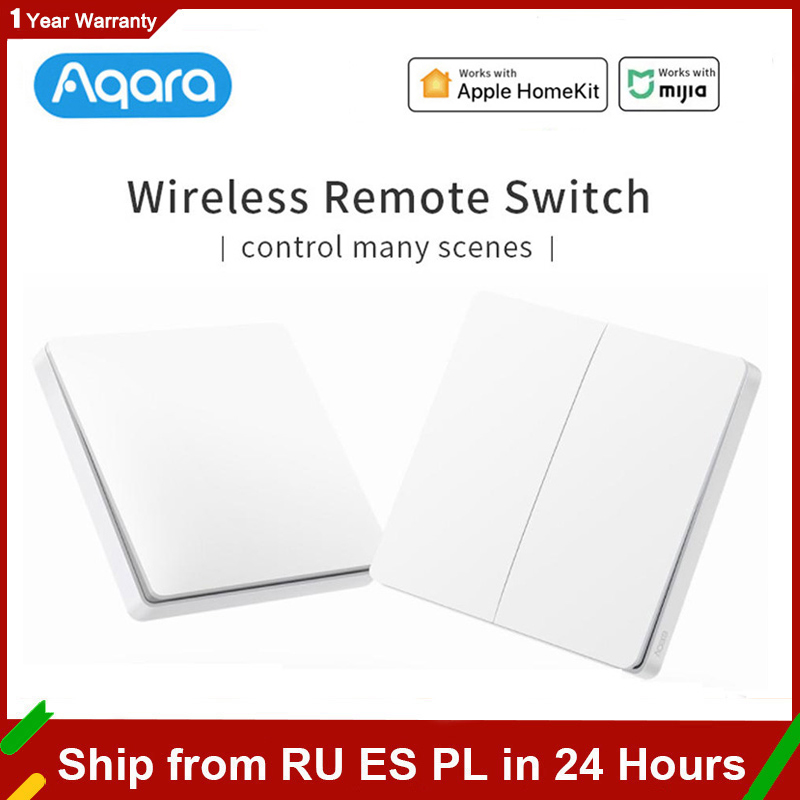 Aqara スマートスイッチライトリモコン ZiGBee Wifi ワイヤレスキー壁スイッチ D1 ゲートウェイ 3 ハブホームキット Mi ホームで動作