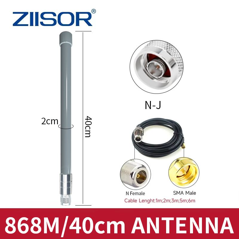 ZIISOR Meshtastic 868MHz アンテナ メッシュコア用 SMA ケーブル付き 868MHz LoRa LoRaWAN ゲートウェイ ホットスポット アンテナ N オス 在庫あり