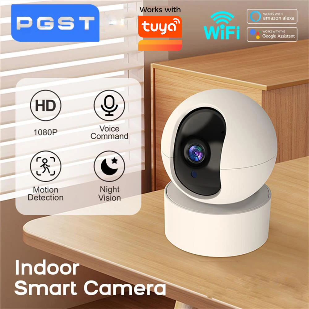 自動追跡付き 1080P ワイヤレス IP カメラ 屋内 WiFi スマートホームカメラ TUYA APP と連携 リモコンは Alexa と連携