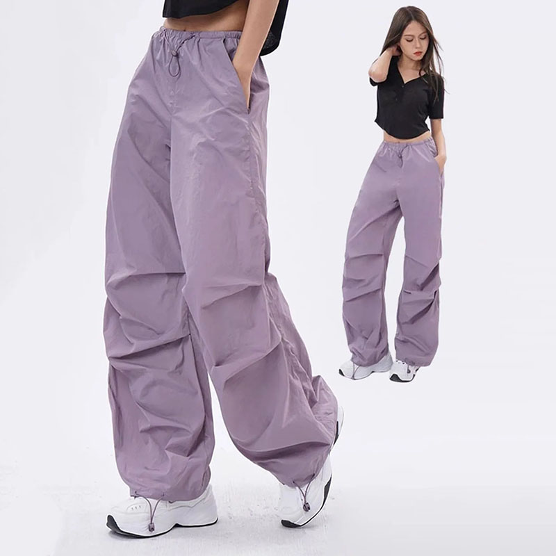 Xpqbb Y2K パラシュートパンツ女性原宿ストリートワイド脚だぶだぶのスウェットパンツ女性ヴィンテージヒップホップジョガーカーゴズボン