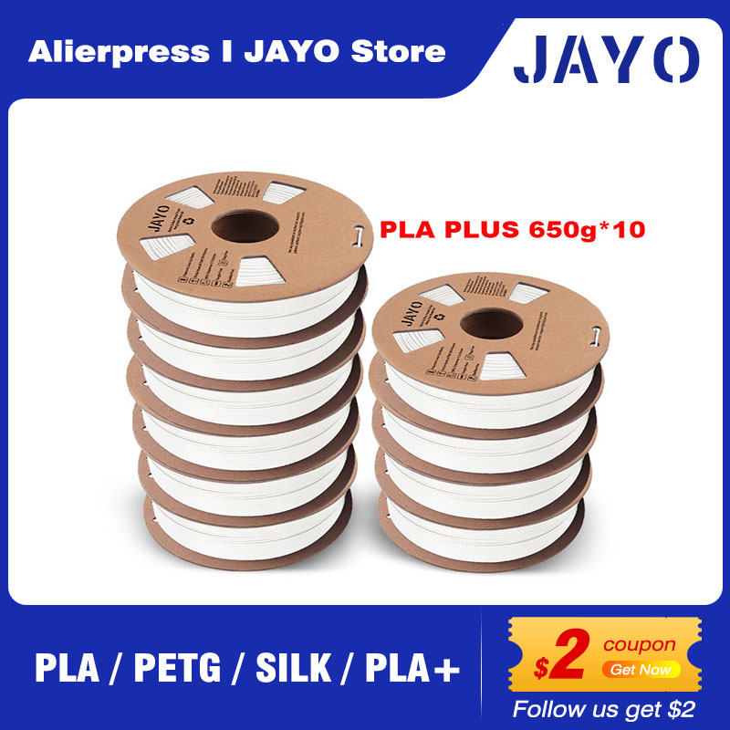 JAYO 10 個 PLA/PETG/ASA/PLA / 簡単 ABS 3D プリンタフィラメント 1.75 ミリメートル 0.65/1.1 キロ/ロール 3D プリンタ材料