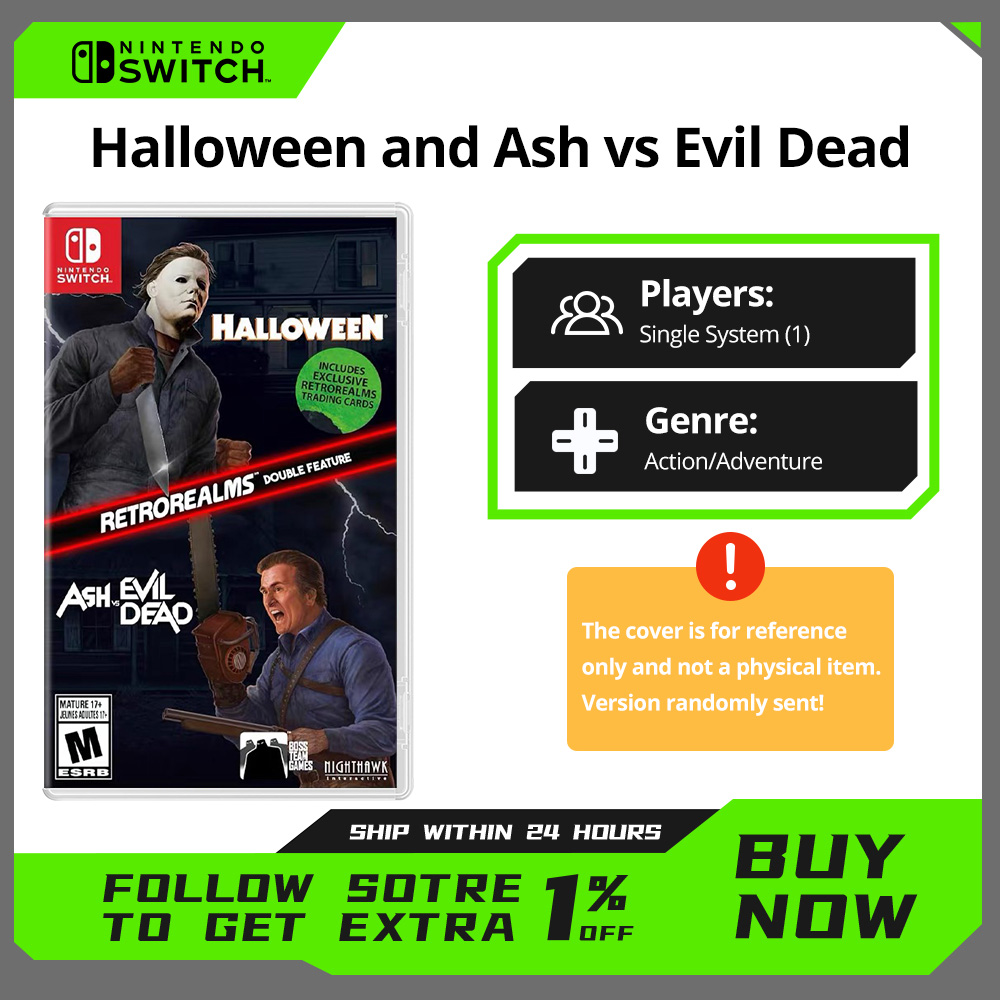 ハロウィンとアッシュ vs 死霊のはらわた - Nintendo Switch ゲームセール 任天堂 100% 公式 NS ゲームコンソール用物理ゲームカード