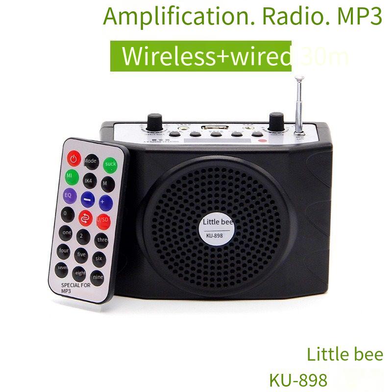 Little Bee アンプ ku898 ツアーガイドメガホン スクエアダンス スピーカー ラジオ Bluetooth 高忠実度音質
