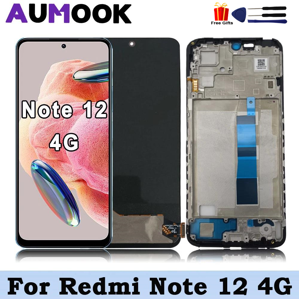 6.67 インチ AMOLED Xiaomi Redmi Note 12 4G 23021RAAEG 23021RAA2Y LCD ディスプレイタッチスクリーン Redmi Note 12 4G LCD 交換用