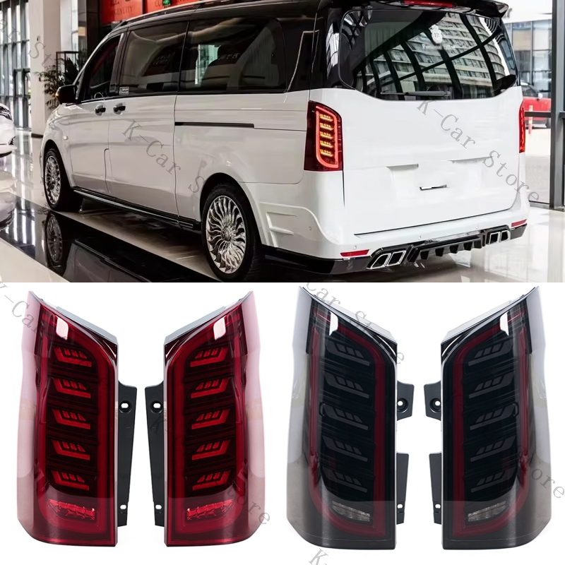 LED リアテールライトダイナミックターンシグナルランプブレーキライトカーアクセサリーメルセデス · ベンツヴィト W447 V260 V250 V220 2014-2021