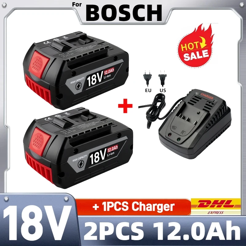 For BOSCH 18V 12AH 12000mAh BAT609 BAT610▶ 18V Professional ◀18V Li-ion Battery ▎GBA18V GSR18V BAT618 BAT619 Tool Battery️▎