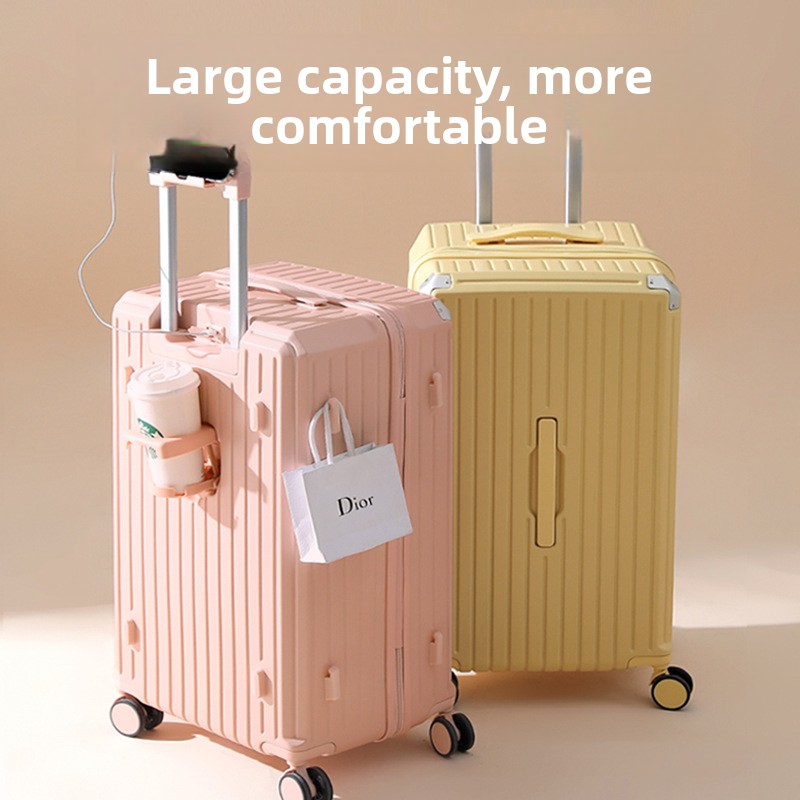 多機能荷物大容量トラベルケースハイスタイル伸縮ハンドル USB 空港ホイールスーツケースユニセックス旅行荷物