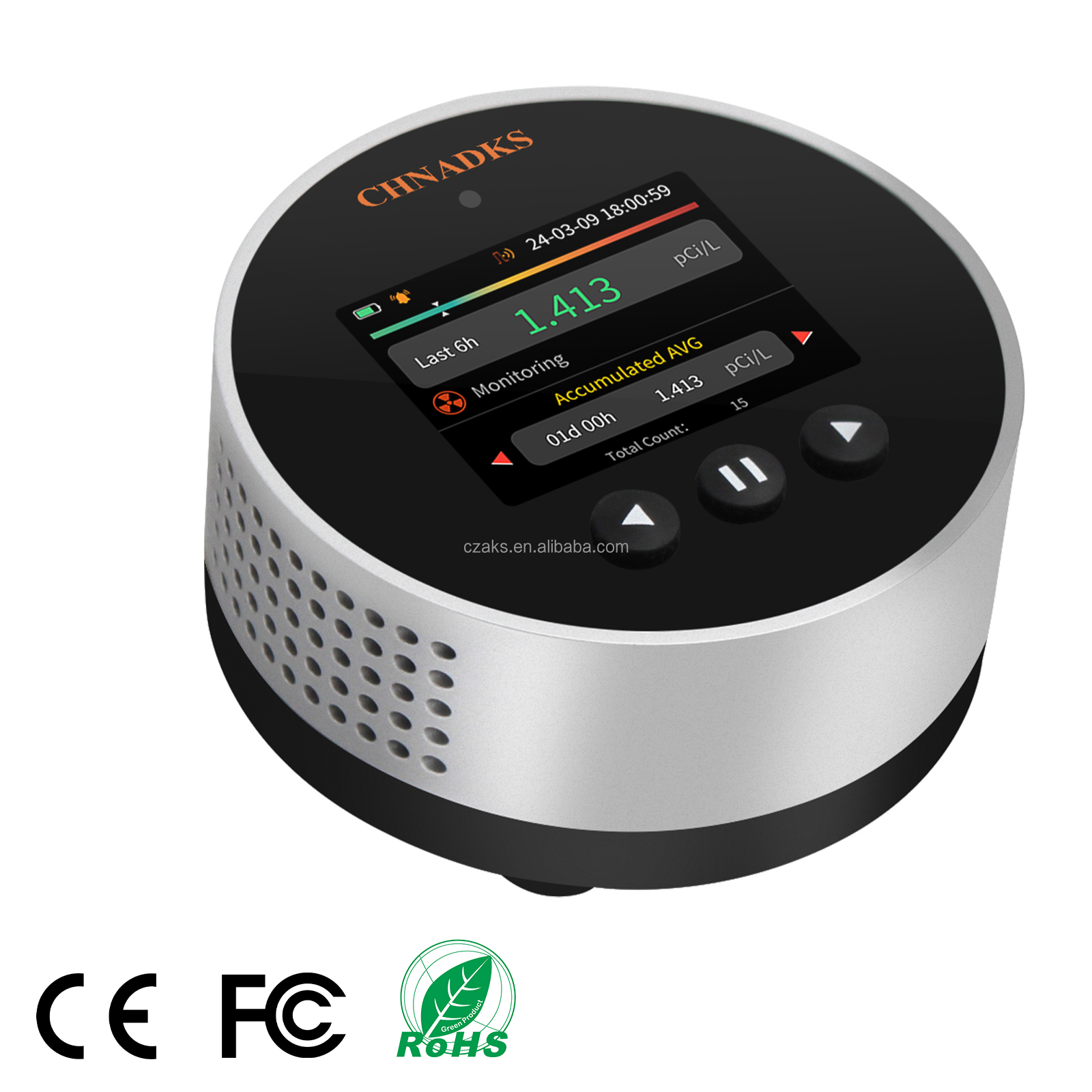 Radon  Detector  OEM Smart Air Quality Radon Semiconductor Monitor Sensors Pulsed  Alpha Spectrometry Detector