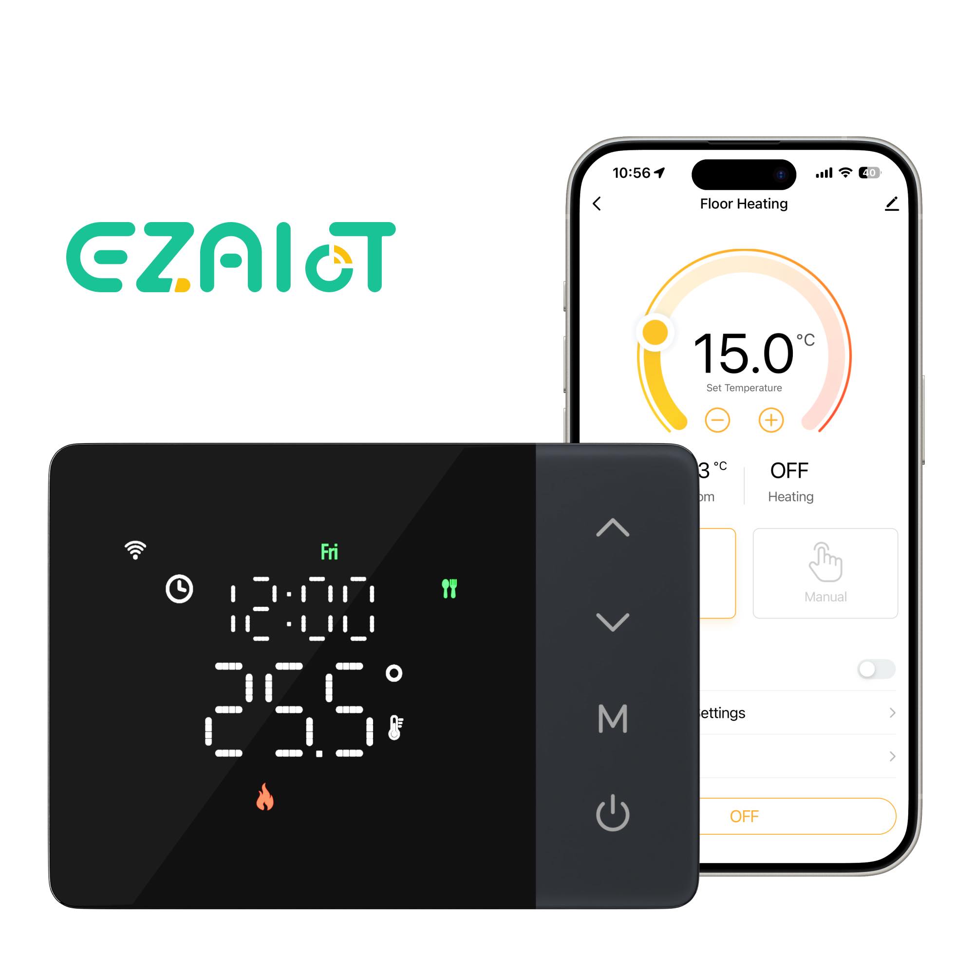 Tuya スマートバッテリー駆動 wifi サーモスタットガスボイラースイッチ加熱/冷却プログラマブルリモコンサポート alexa google