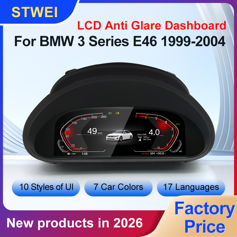 STWEI 2026 新製品 Facroy 価格デジタル Lcd 車のダッシュボード BMW 3 シリーズ M3 E46 計器クラスタパネルコックピット