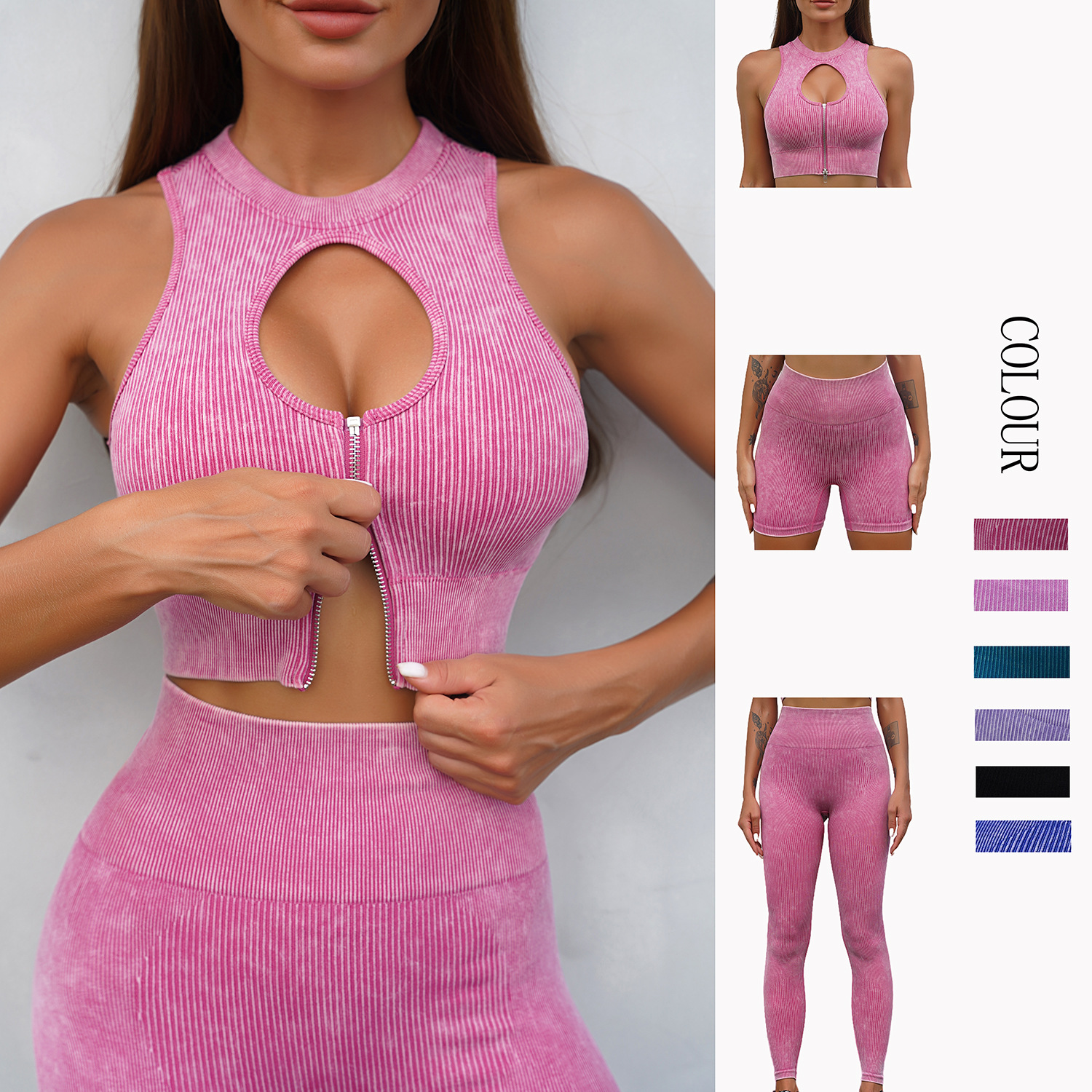 ジムセットトップ女性ショーツスーツシームレスヨガ服スポーツブラヨガパンツワークアウトセットフィットネスレギンスヨガ服