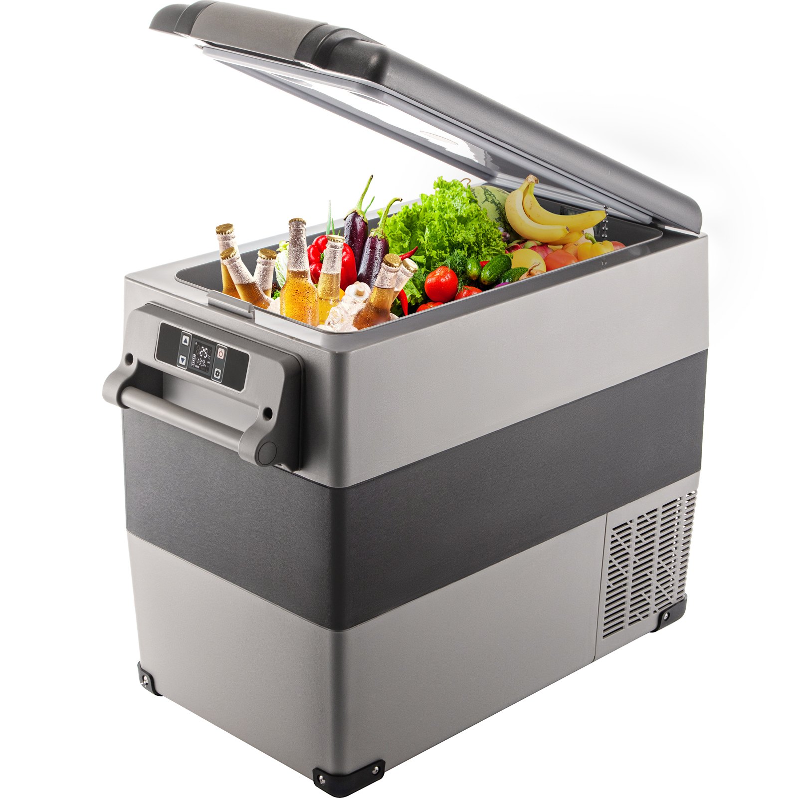 工場出荷時の価格 55L ポータブルミニ冷蔵庫コンプレッサー車の冷蔵庫冷凍庫 12V/220v 冷蔵庫