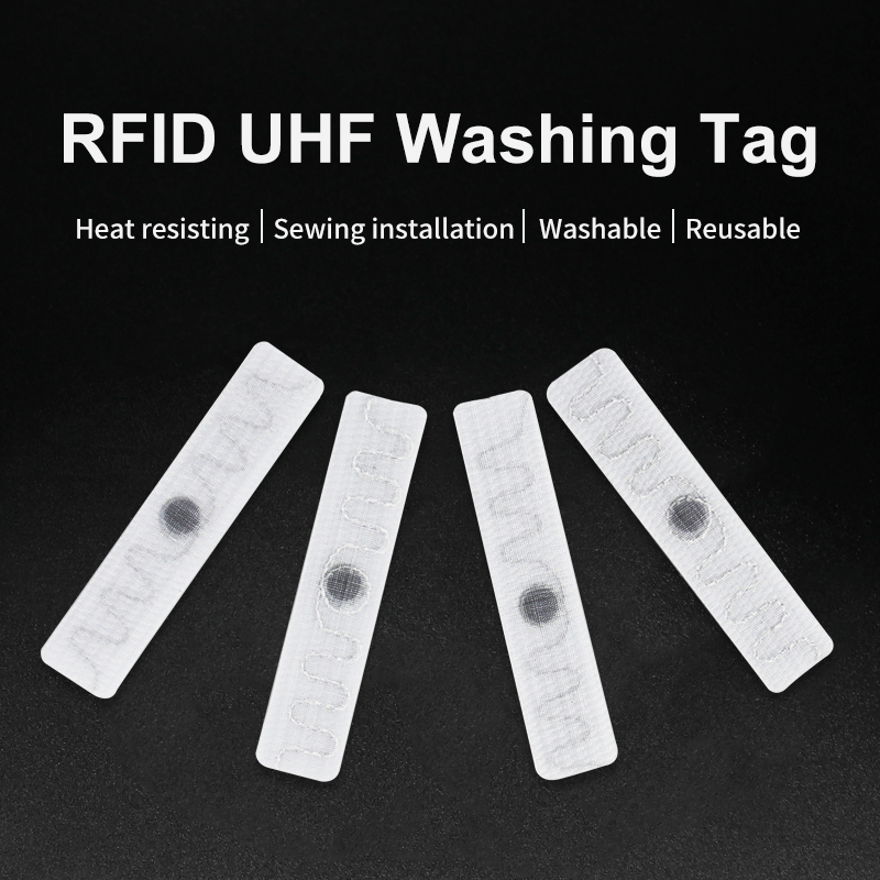 100 個高温 UHF 縫製ソフトテキスタイル不織布ラベルランドリータグ RFID ランドリータグ
