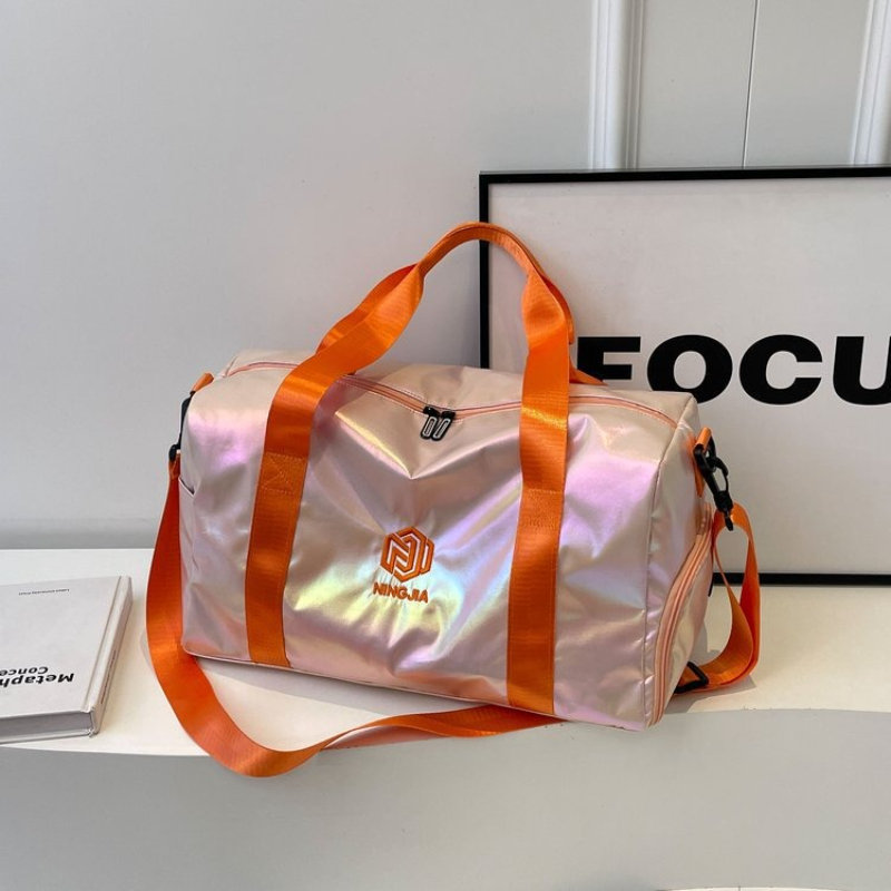 トラベルバッグ レディース ファッション 軽量 トラベルトート セパレートシューズコンパートメント クロスボディ パールカラー 防水 フィットネス ヨガバッグ