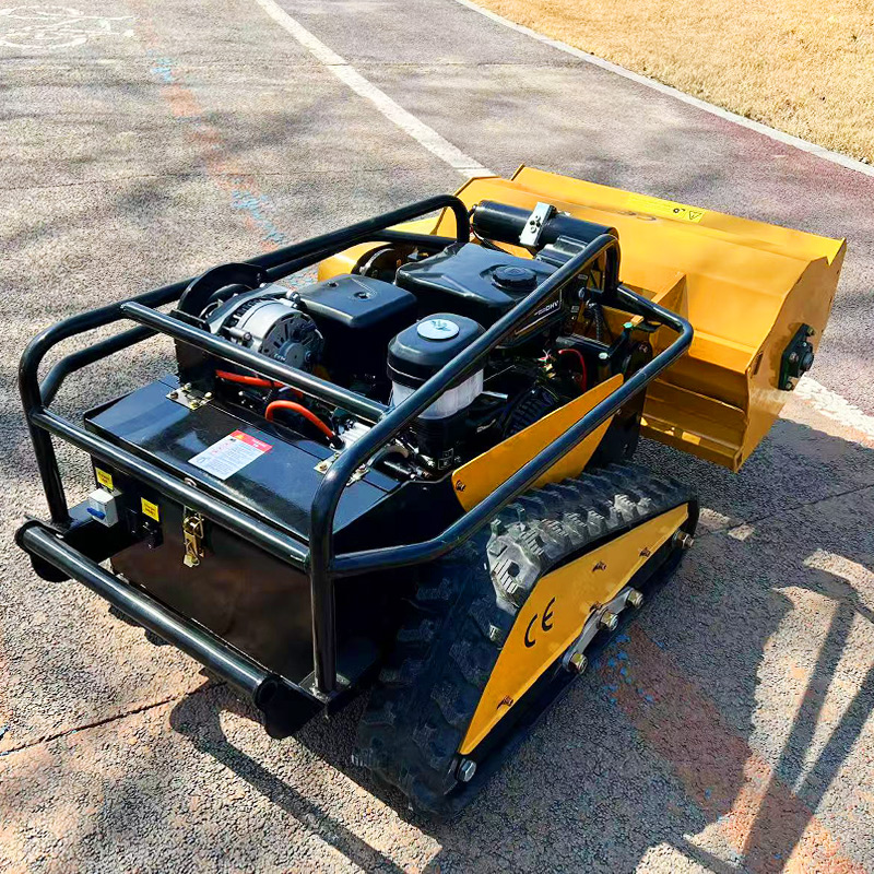 カスタマイズされた CE EPA ディーゼルエンジン全地形草刈機農業ゴムトラックリモコンロボット芝刈り機