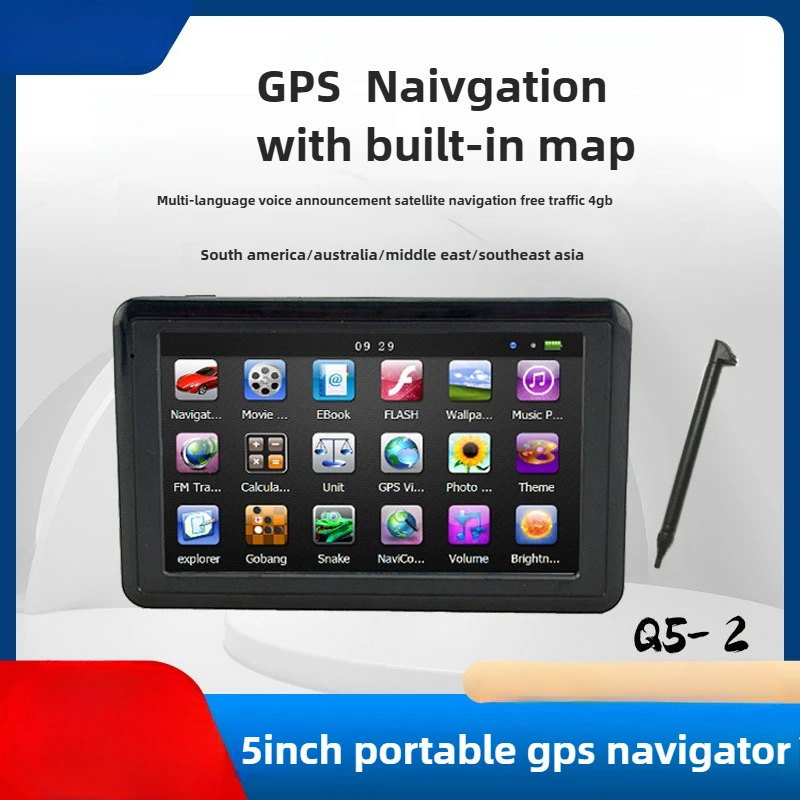 Bayerley 4G Q5-2 5 "HD カー GPS ナビゲーション 4GB デバイスタッチスクリーン MP3 MP4 USB 車の充電器最新ヨーロッパ米国地図サンシェード TFT