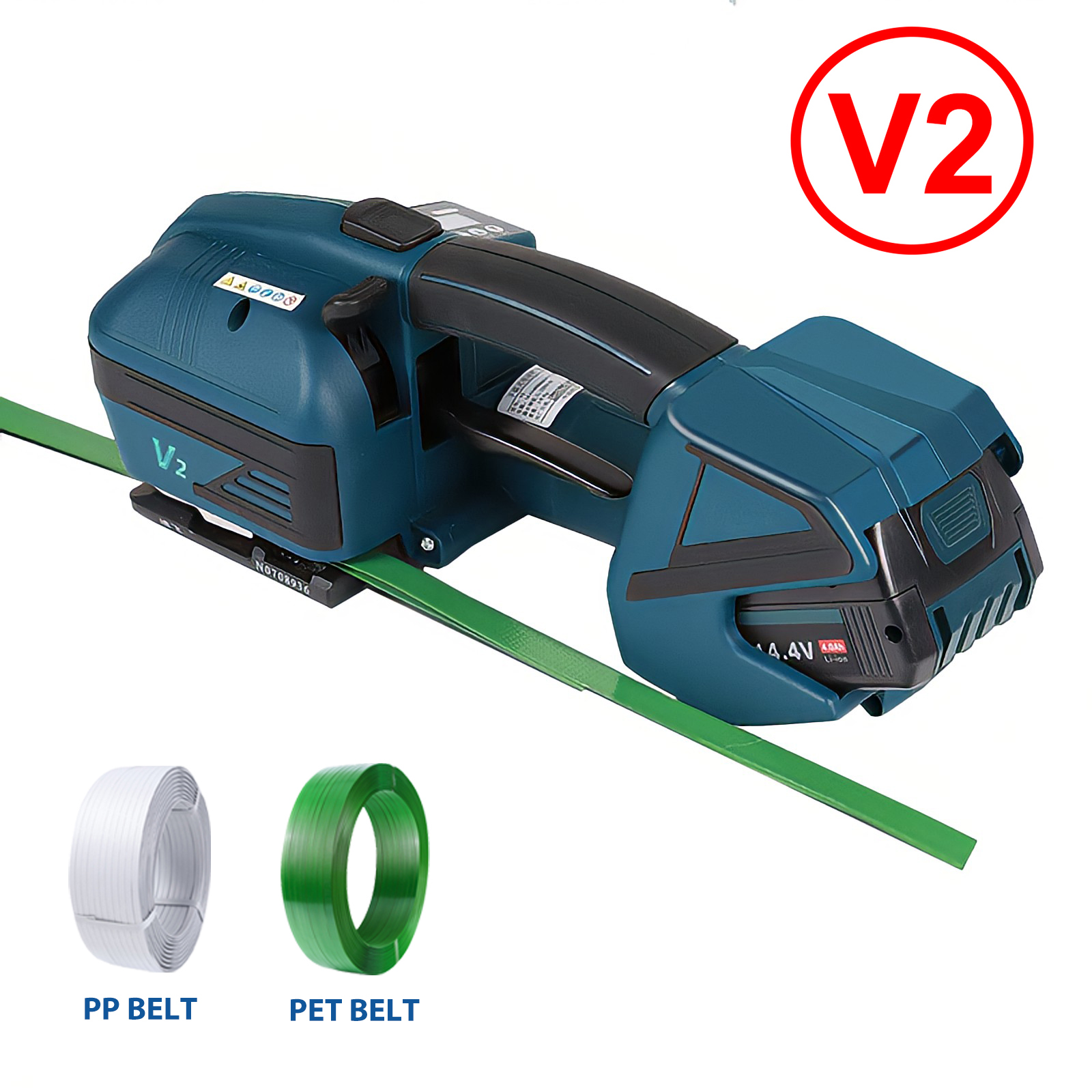 2024 新 V2 電気結束機 13-16 ミリメートル PET/PP ストラップポータブル包装ツールホットメルトベーラー