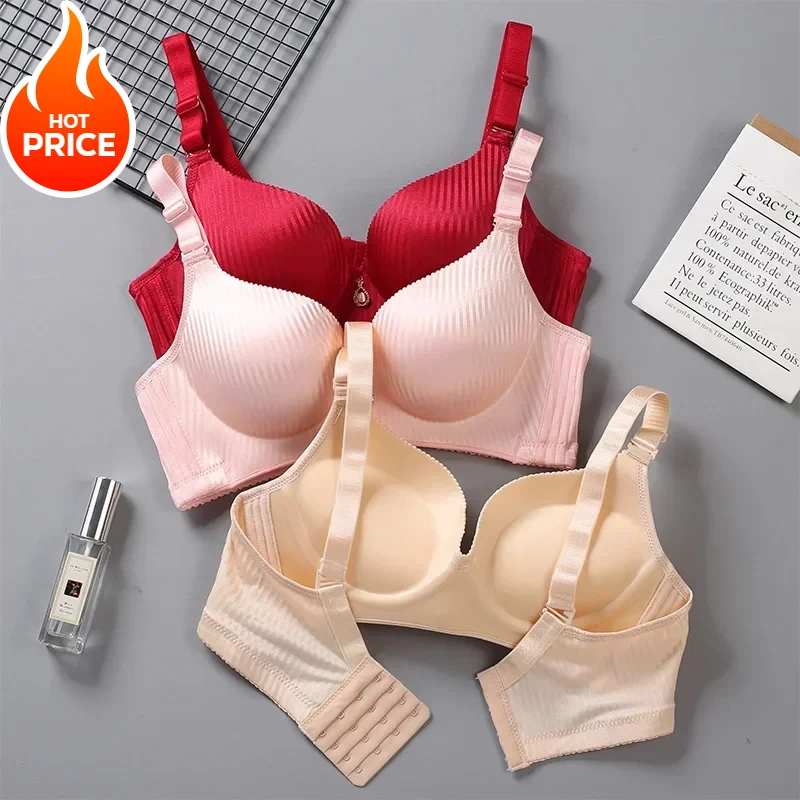 Women's Push Up Bra Set 8CM Super Thick Padded Lingerie with Adjustable Straps Comfortable  Supportive