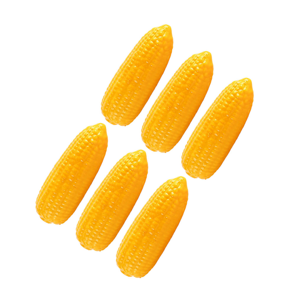 6 個偽トウモロコシモデル高シミュレーション人工野菜小道具装飾トウモロコシ装飾ギフト教育認知小道具
