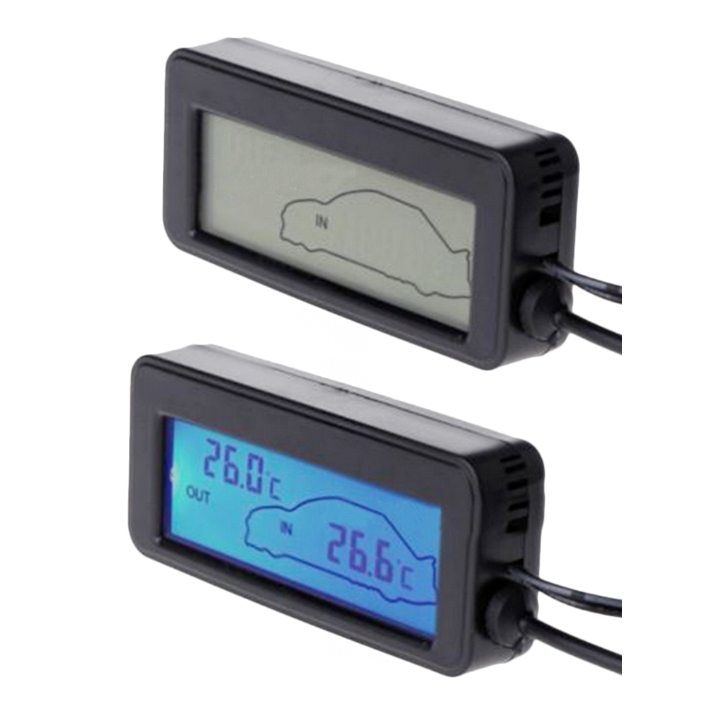 1.5 メートルケーブル 12V ミニ温度センサー液晶車デジタル温度計自動温度屋内屋外メーターゲージ楽器