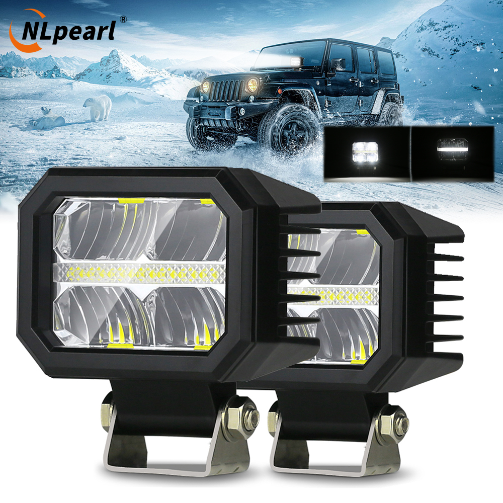 NLpearl 4 インチ Led ワークライトバーオフロードハイパワースポットライトオートバイオフロード駆動 4x4 ATV 車トラックアクセサリー