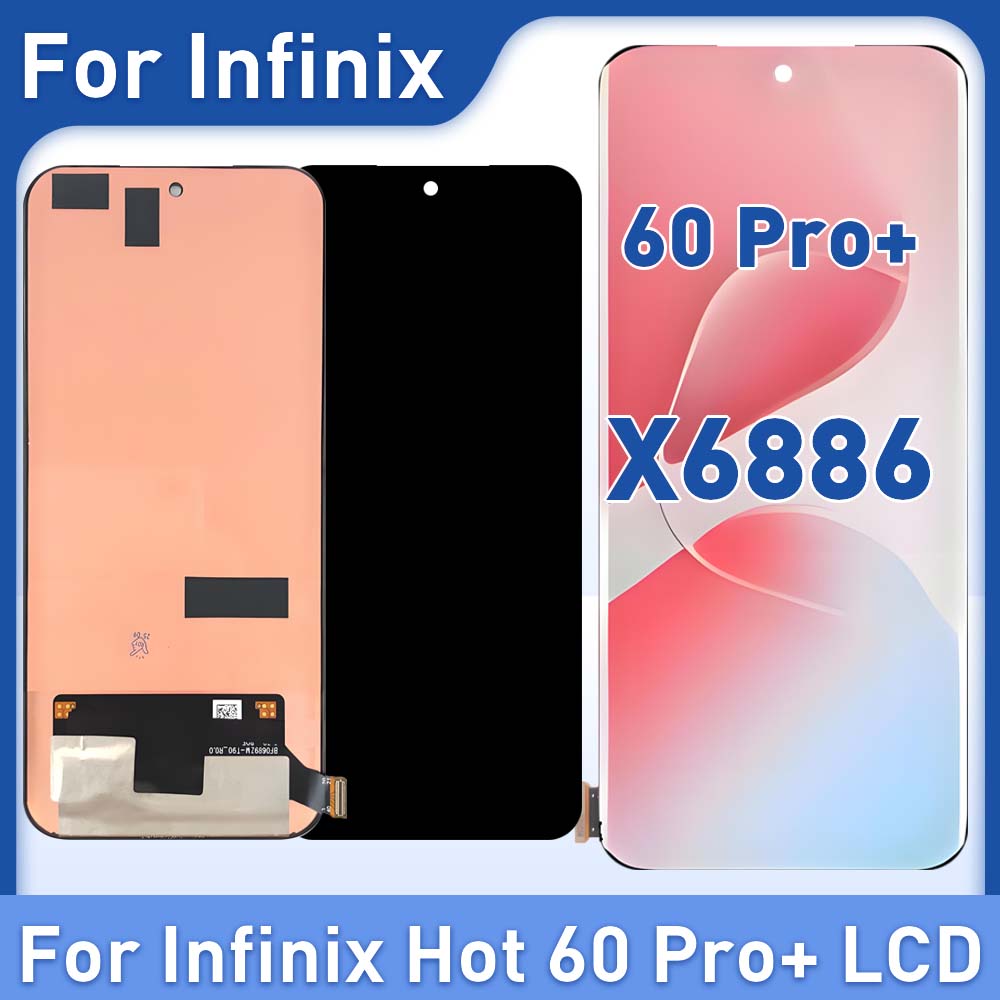 Infinix Hot 60 プロ 6.78 "AMOLED TFT lcd ディスプレイタッチスクリーンデジタイザ交換修理パラ Infinix Hot60 Proplus X6886