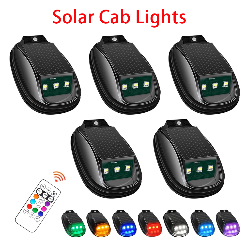 5 個太陽光発電航空機飛行機ヘリコプター警告灯ワイヤレスライト RGB Led ストロボライト LED フラッシュ車オートバイ