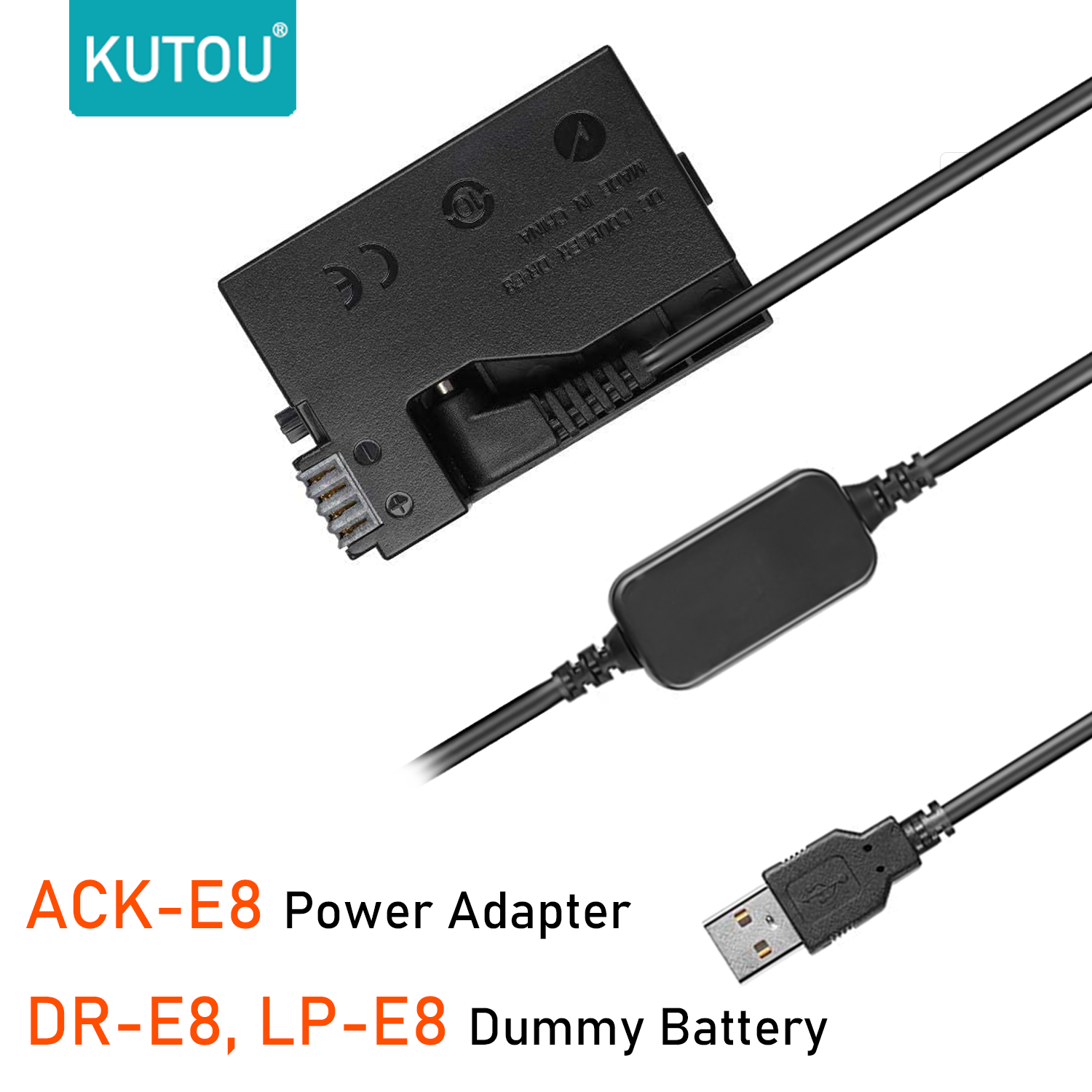KUTOU USB 充電器 ACK-E8 電源アダプタキット DR-E8 LP-E8 ダミーバッテリーキヤノン EOS 550D 600D 650D 700D T2i T3i T4i T5i X4 X5 X6i
