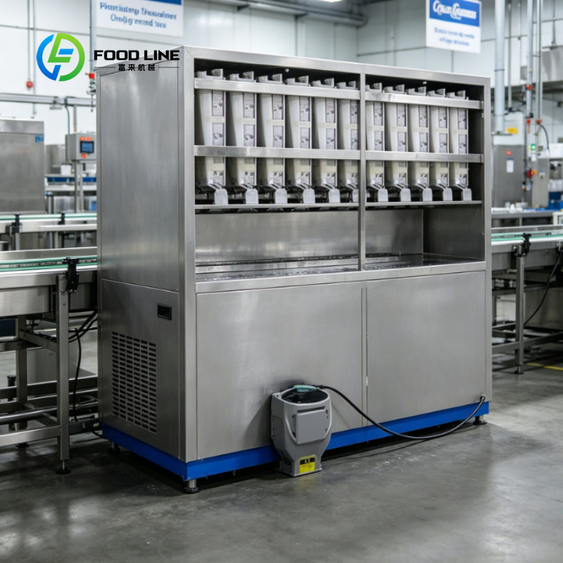 カスタマイズされた自動 PLC 制御製氷機 5 トン/日製氷工場用工業用製氷機