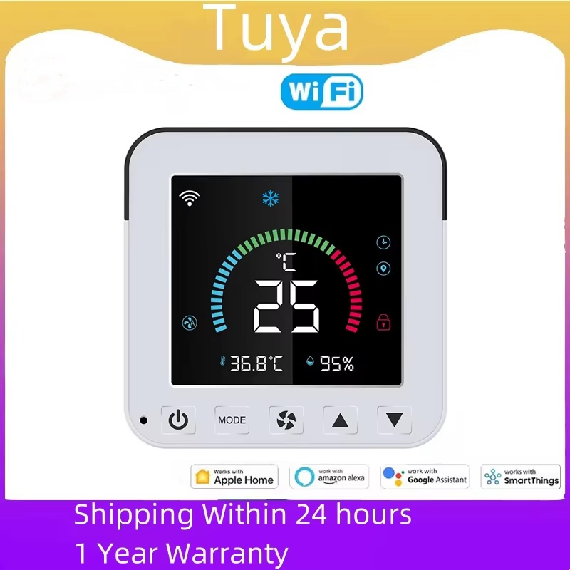 Tuya WiFi スマートエアコンコントローラー温度湿度赤外線 USB コントローラー LCD タッチスクリーン Google Home Alexa 用