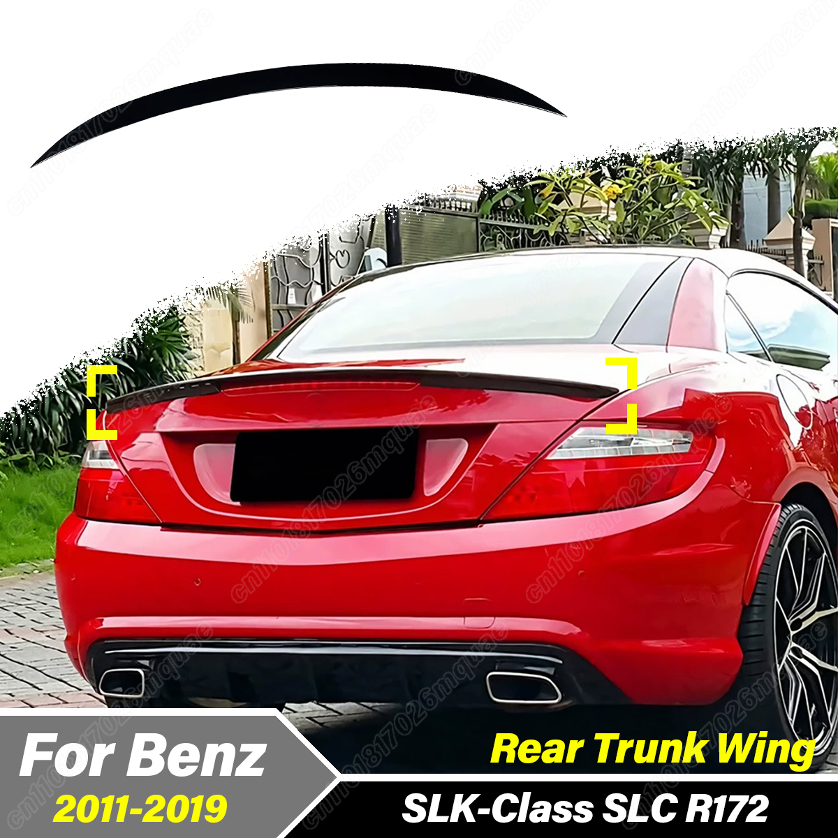 For Mercedes Benz SLK-Class SLC R172 2011 2012 2013 2014 2015 2016 2017 2018 2019 Automobile Rear Trunk Wing Spoiler Body Kit